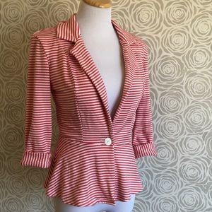 TART Peplum Striped Blazer